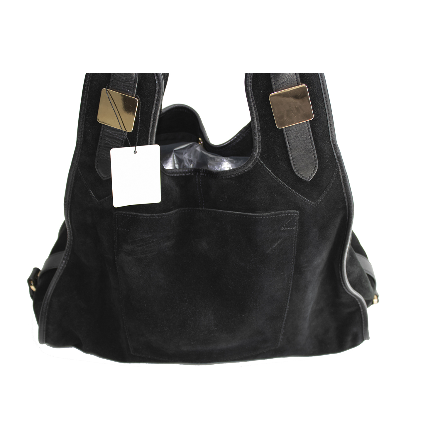 Zadig & Voltaire - Authenticated Rock Handbag - Suede Black Plain for Women, Very Good Condition